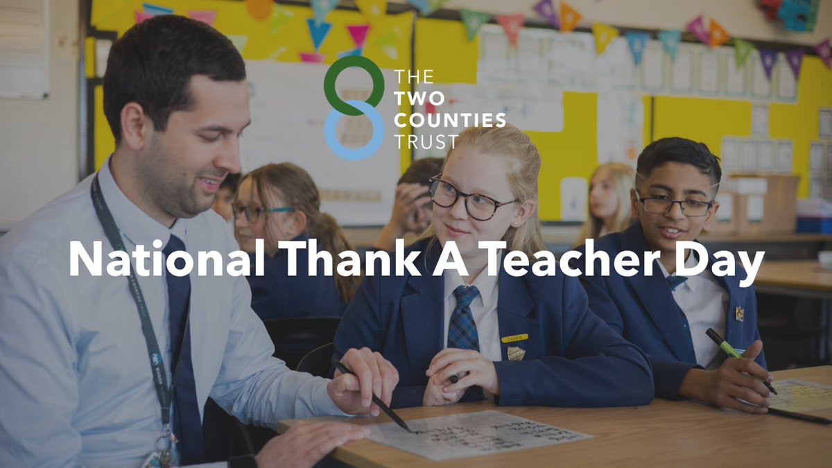 The Two Counties Trust (@ttctrust) on Twitter photo We love a chance to say thank you to our staff at TTCT!
On today’s #ThankATeacherDay, we invite all our students and families to join us in showing some extra appreciation to our wonderful teaching and support staff.
#SmashingIt <a href="/ttct_ceo/">Chief Executive Officer</a> We love a chance to say thank you to our staff at TTCT!
On today’s #ThankATeacherDay, we invite all our students and families to join us in showing some extra appreciation to our wonderful teaching and support staff.
#SmashingIt <a href="/ttct_ceo/">Chief Executive Officer</a>