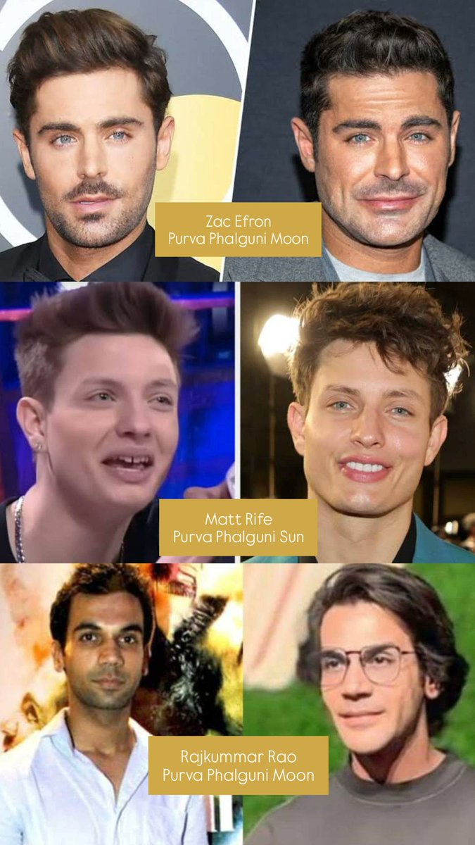 Shicuki's tweet photo. Purva Phalguni men and their drastic plastic surgeries #purvaphalguni #nakshatra #vedicastrology #plasticsurgery https://t.co/ihNX1FvxbZ