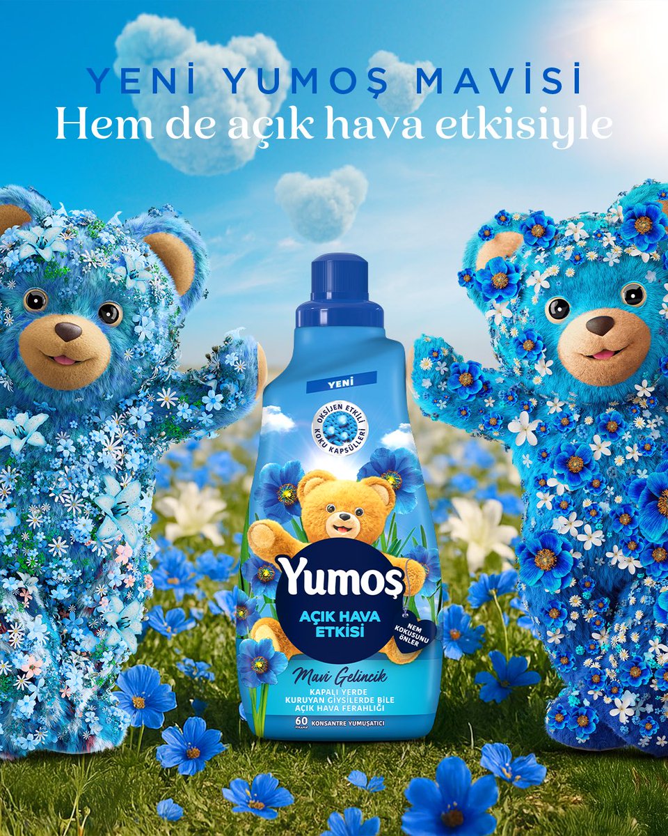 Tamam arkadaşlar, sorun yok dağılabiliriz. Yeni Yumoş mavisi benim kuzen çıktı. İkimiz birden mavi olabiliriz 💙💙