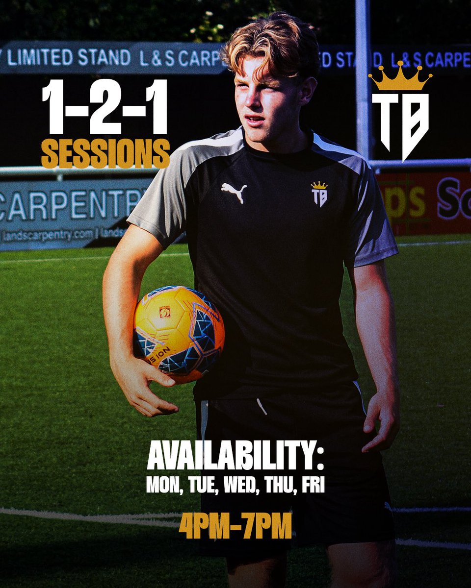 Technical_Ballers (@technicalballer) on Twitter photo 1-2-1 SESSIONS 🤝
Sharpen your skills, boost your confidence, and own the pitch! ⚽️
Our popular 1-2-1 sessions are available across the week. Limited availability! Make sure you reach out. 👇
📧 Drop us a DM or email:
technicalballers@gmail.com 1-2-1 SESSIONS 🤝
Sharpen your skills, boost your confidence, and own the pitch! ⚽️
Our popular 1-2-1 sessions are available across the week. Limited availability! Make sure you reach out. 👇
📧 Drop us a DM or email:
technicalballers@gmail.com
