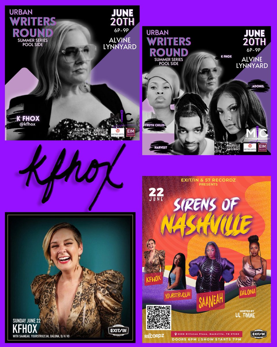 Catch me TWICE in Nashville this weekend! 💜🎶🫶🏻
#LiveMusic 
#Nashville