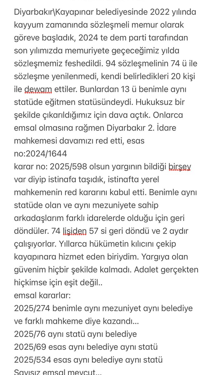 beratyzc's tweet photo. @ramazancan0071 @RTErdogan Sayın bakanım, Mağdur bir kadeşiniz olarak dönüş bekliyorum 😞😞 https://t.co/mFzQDvsLQy