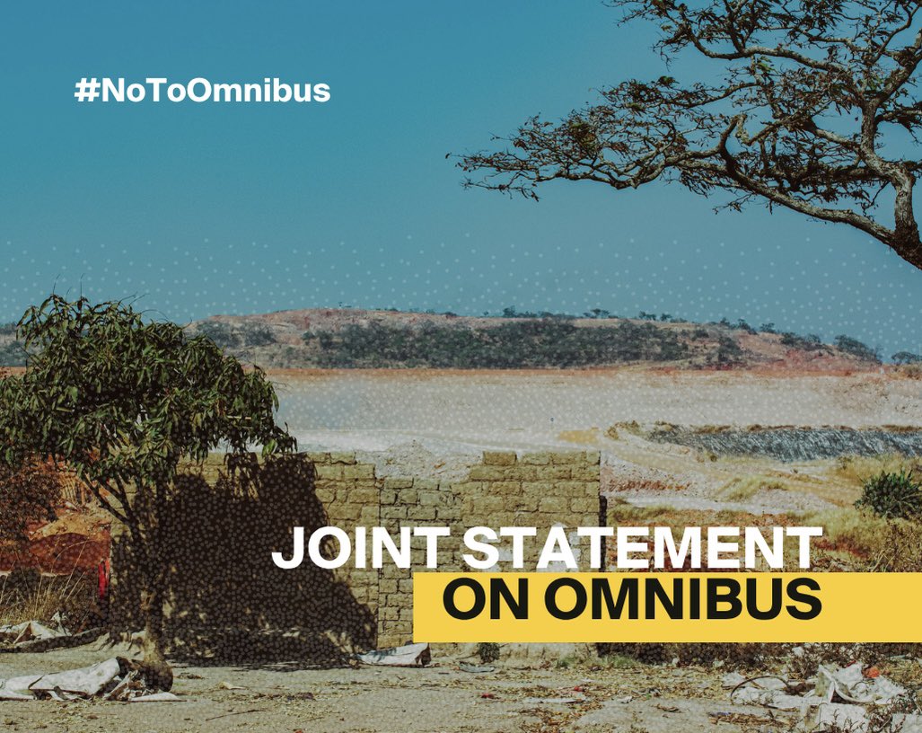 #NoToOmnibus: Human rights and environmental abuse allegations in the mining sector are on the rise. The mining sector remains one of the most dangerous for local communities and human rights defenders who speak out against harmful corporate practices. 

The Omnibus proposal not