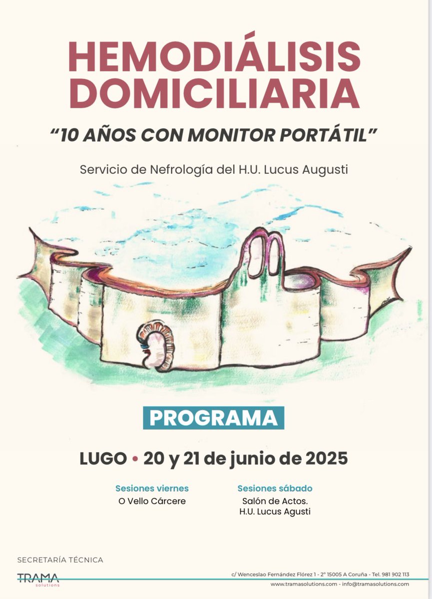 ¡Ya no queda nada! Este fin de semana celebramos en Lugo la reunión “Hemodiálisis Domiciliaria, 10 años con monitor portátil”.  Poniendo todo a punto para este viernes, ¡nos vemos!