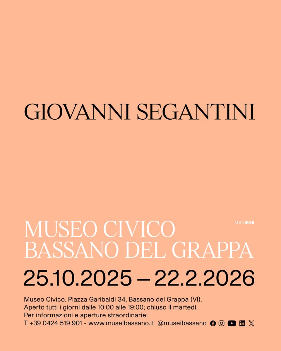 Oggi al 39° piano di Palazzo Lombardia a Milano è stata presentata alla stampa la grande mostra che avrà luogo, dal 25 ottobre 2025 al 22 febbraio 2026, al Museo Civico di Bassano del Grappa: "Giovanni Segantini". bit.ly/3HxCwRo