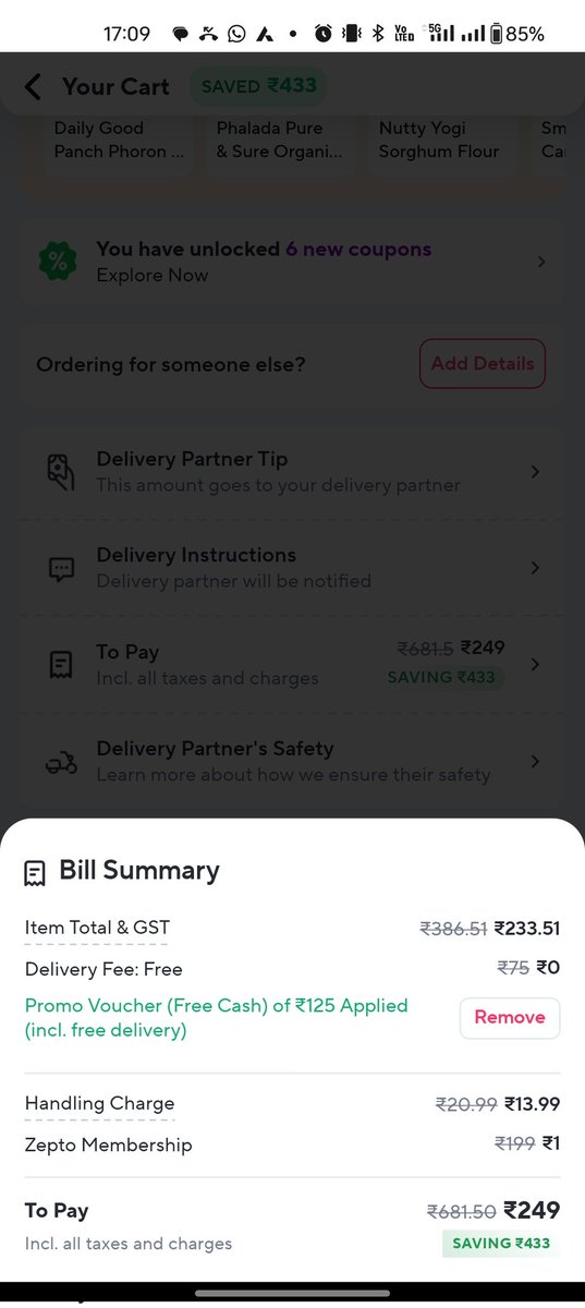 Ravindra tarak9999 (@ravindr53176896) on Twitter photo #zepto #zeptoscam <a href="/zeptocares/">Zepto Cares</a> <a href="/SumanTVTelugu/">SumanTV</a> <a href="/TeluguScribe/">Telugu Scribe</a> before cupon aply 299 rupees
After 125 cupon aply 249 rupees
What is this ...???? This is my second experience very bad experience,
Worst maintenance and service
This is 100% scam 😡😡 #zepto #zeptoscam <a href="/zeptocares/">Zepto Cares</a> <a href="/SumanTVTelugu/">SumanTV</a> <a href="/TeluguScribe/">Telugu Scribe</a> before cupon aply 299 rupees
After 125 cupon aply 249 rupees
What is this ...???? This is my second experience very bad experience,
Worst maintenance and service
This is 100% scam 😡😡