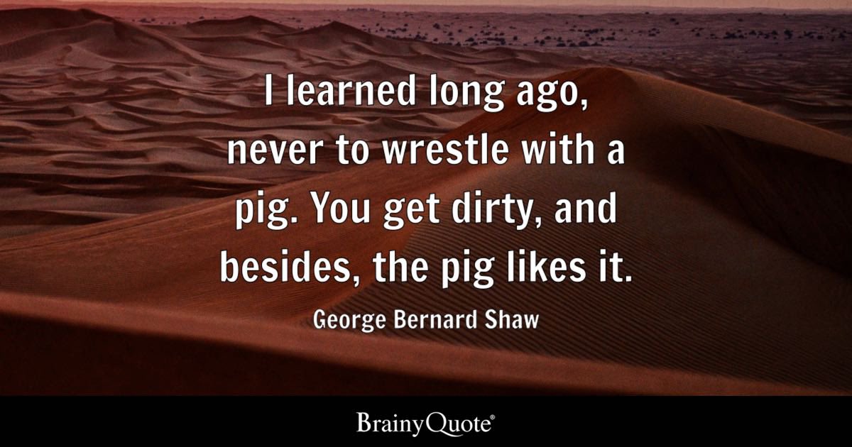 A lesson in why it’s best to ignore online trolls whether they’re being malevolent due to intellectual dishonesty, insecurity, jealous narcissism, pure incompetence or a combination of the above