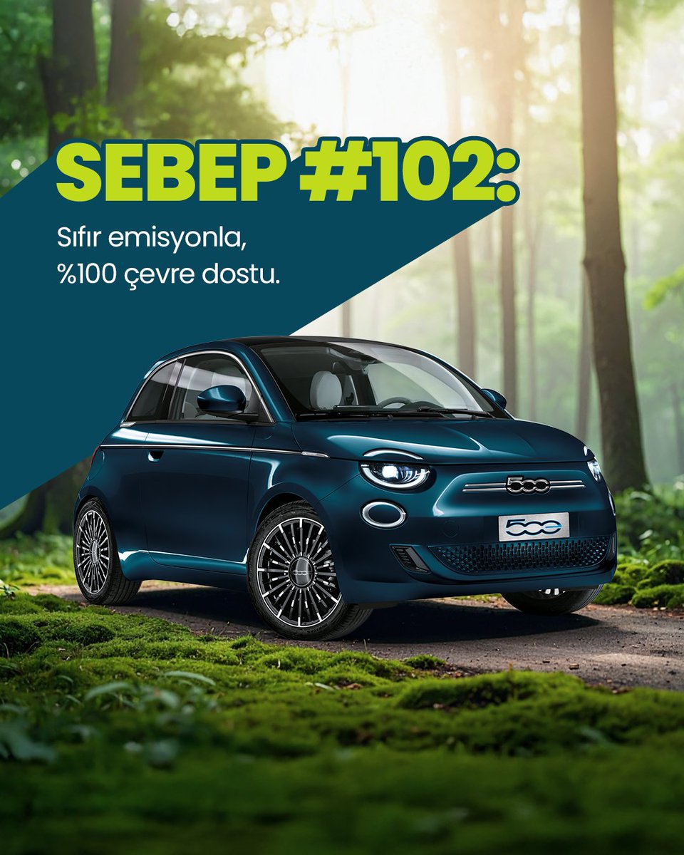500e 500 Sebep #102

Sıfır emisyonla geleceği kirletmeden ilerle! 🌍
Fiat 500e doğaya dost yapısıyla karbon ayak izini azaltır, sana tertemiz bir yolculuk sunar.
Dünya seninle nefes alsın! 🌱

#500e500Sebep #Fiat500e