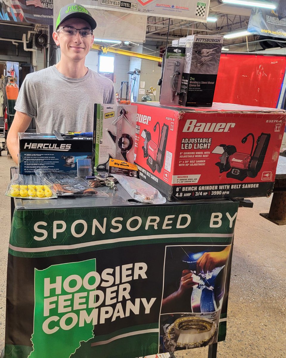 The 2025 Hoosier Feeder Outstanding Student Award and grant has been granted to George Jacobs for his achievements in the Welding Technology Program at <a href="/WCCOpportunity/">WCC</a>. Learn more about George and the award on our blog: loom.ly/_8o6bq4

#skilledtrades #futureworkforce