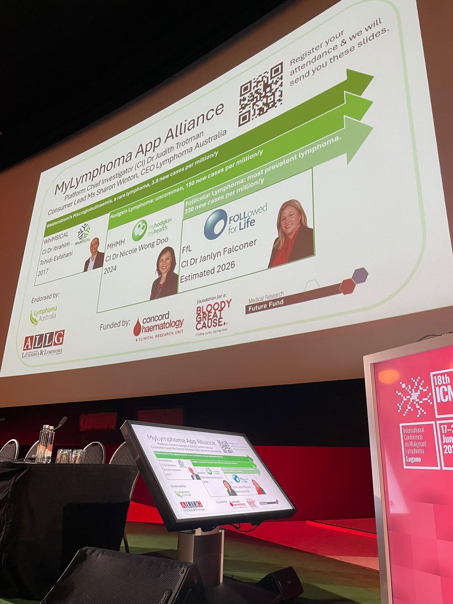 Nicole Wong Doo (@nicolewongdoo) on Twitter photo MyLymphoma App Alliance officially launched at #ICML2025: 3 mobile apps to collect patient experiences during and after lymphoma treatment. #lymsm <a href="/JudithTrotman1/">Judith Trotman</a> <a href="/janfalconer/">Janlyn Falconer</a>
learn more at myhodgkinmyhealth.com MyLymphoma App Alliance officially launched at #ICML2025: 3 mobile apps to collect patient experiences during and after lymphoma treatment. #lymsm <a href="/JudithTrotman1/">Judith Trotman</a> <a href="/janfalconer/">Janlyn Falconer</a>
learn more at myhodgkinmyhealth.com