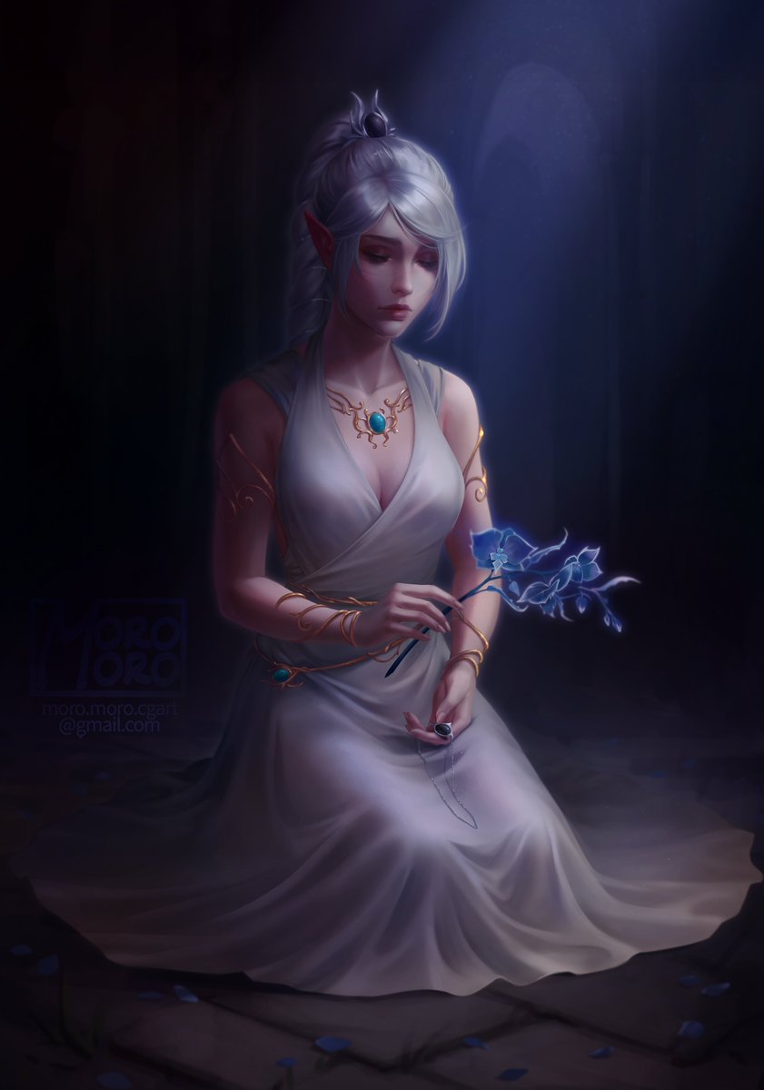 MoroMoro_art's tweet image. "You can't cast a shadow without some light"🖤
#bg3 #shadowheart