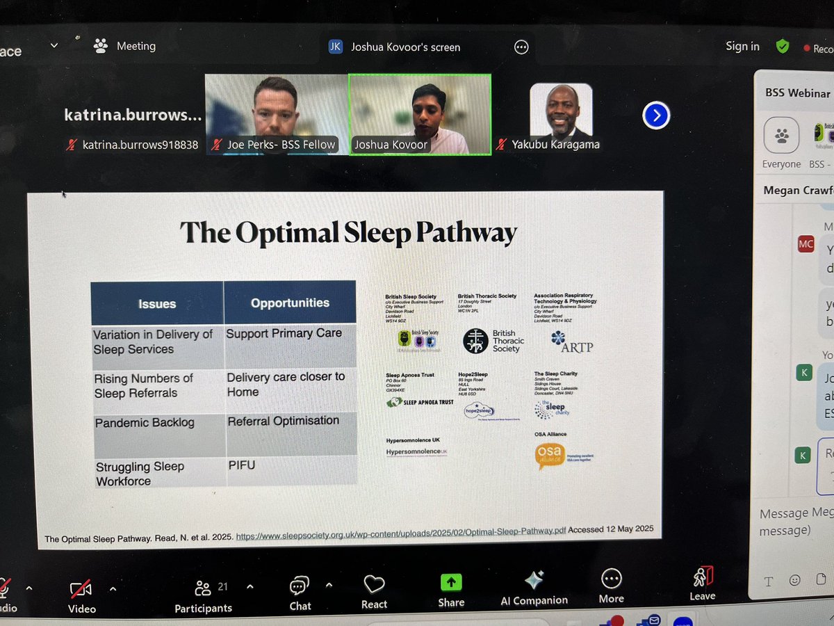 Katrina Burrows (@burrows_katrina) on Twitter photo Great webinar from the <a href="/BritishSleepSoc/">BritishSleepSociety</a> as usual. A wonderful talk by Yakubu Karagama and Joshua Kovoor on multidisciplinary sleep! Great webinar from the <a href="/BritishSleepSoc/">BritishSleepSociety</a> as usual. A wonderful talk by Yakubu Karagama and Joshua Kovoor on multidisciplinary sleep!