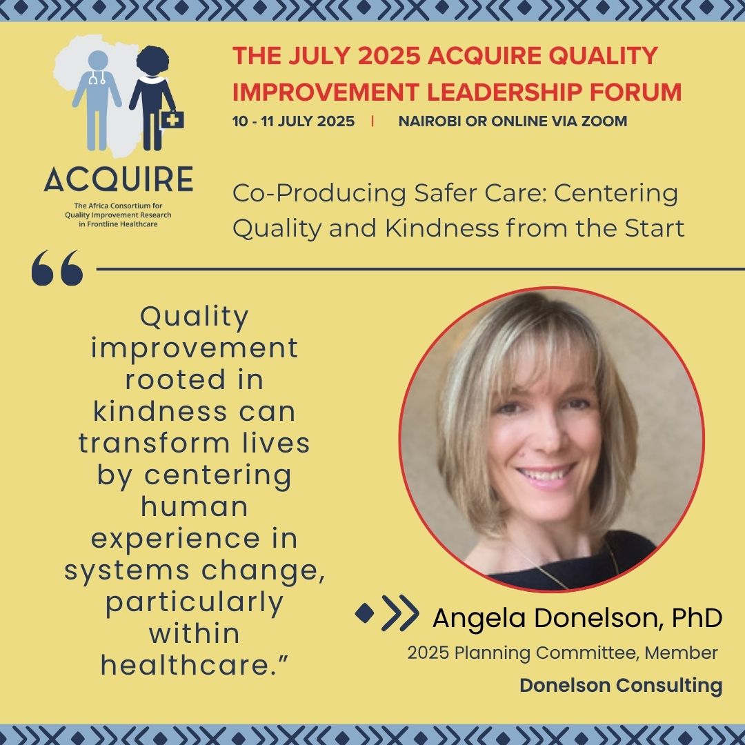 🌟 Meet People Behind the #2025QIForum!🌟
Angela Donelson, Ph.D., a dedicated member of our 2025 Planning Committee - her passion for quality, kindness, &amp; meaningful patient partnerships is at the heart of this year’s Forum 📅10–11 July 2025
📍Register - qiforum.acquirefrontline.org