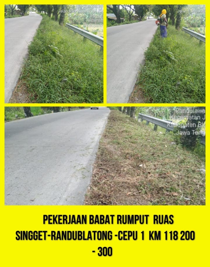 BPJ Wilayah Purwodadi #jalancantik #AyoKerjaManeh (@bpt_pwd) on Twitter photo Hallo #sahabatjalancantik
Pekerjaan Pemeliharaan Rutin Jalan dan Jembatan
Balai Pengelolaan Jalan Wilayah Purwodadi.
#jawatengah ✅
#NgopeniNglakoni ✅
<a href="/provjateng/">Provinsi Jawa Tengah</a>
<a href="/dprdjatengprov/">DPRD Jawa Tengah</a>
<a href="/humasjateng/">Humas Jateng</a>
<a href="/dpubmckjateng/">DPU BMCK-Jateng #JalanCantik</a>
<a href="/TajYasinMZ/">Taj Yasin Maimoen</a> Hallo #sahabatjalancantik
Pekerjaan Pemeliharaan Rutin Jalan dan Jembatan
Balai Pengelolaan Jalan Wilayah Purwodadi.
#jawatengah ✅
#NgopeniNglakoni ✅
<a href="/provjateng/">Provinsi Jawa Tengah</a>
<a href="/dprdjatengprov/">DPRD Jawa Tengah</a>
<a href="/humasjateng/">Humas Jateng</a>
<a href="/dpubmckjateng/">DPU BMCK-Jateng #JalanCantik</a>
<a href="/TajYasinMZ/">Taj Yasin Maimoen</a>