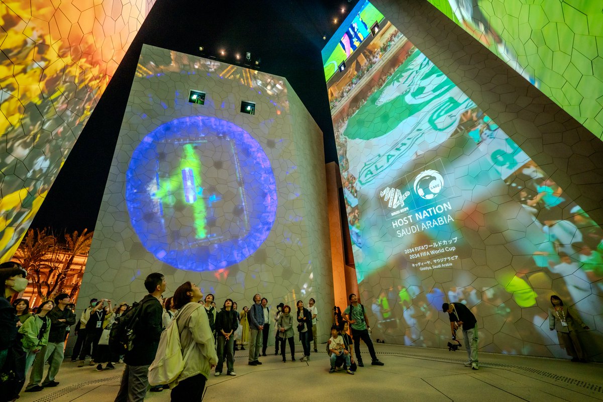 Saudi2034's tweet image. From the heart of the Saudi Pavilion at #EXPO2025 in Tokyo @KSAexpo2025 🇸🇦🇯🇵

#Saudi34 continues its global journey 🌍