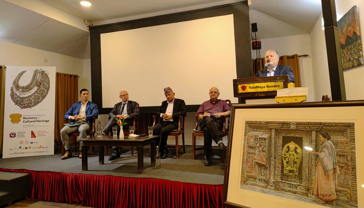 Bikas Rauniar (@bikasrauniar) on Twitter photo Closing. Intl Conference on Recovery of Cultural Heritage. Yalamaya Kendra, Patan. 18/06/2025.
<a href="/KanakManiDixit/">Kanak Mani Dixit</a> Closing. Intl Conference on Recovery of Cultural Heritage. Yalamaya Kendra, Patan. 18/06/2025.
<a href="/KanakManiDixit/">Kanak Mani Dixit</a>