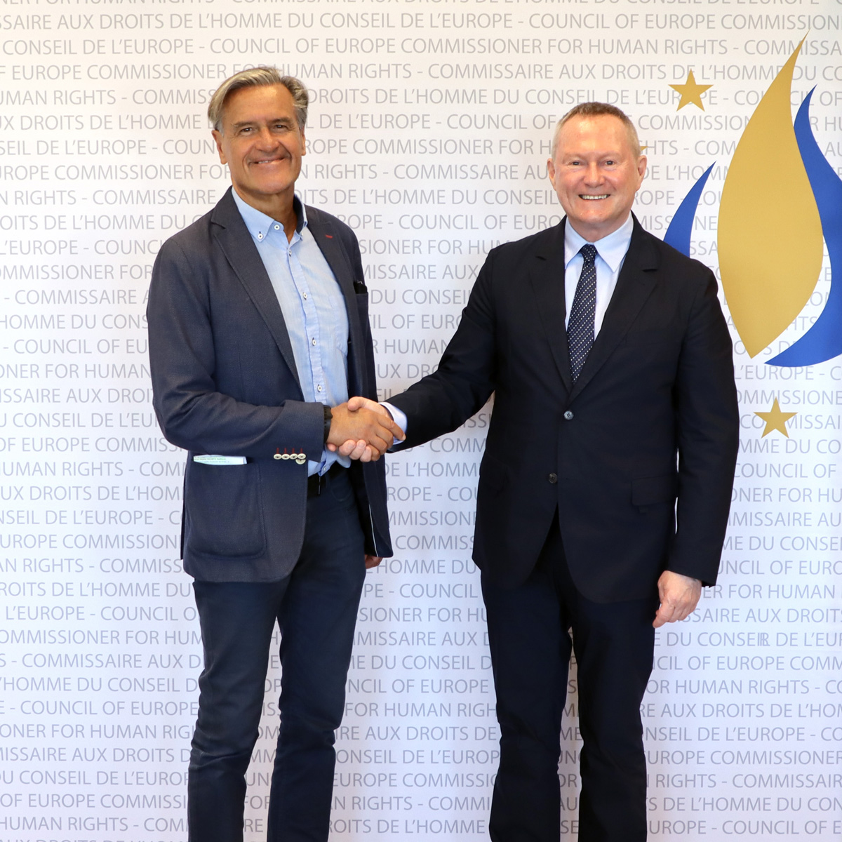 Commissioner for Human Rights (@commissionerhr) on Twitter photo Today I had productive meetings with the Director of the <a href="/EURightsAgency/">EU Fundamental Rights ➡️ #HumanRights</a> <a href="/sirpa_rautio/">Sirpa Rautio</a> and MEP <a href="/JFLopezAguilar/">Juan F López Aguilar</a>. We reaffirmed our shared commitment to #HumanRights and the need for strong cooperation in addressing common challenges. Today I had productive meetings with the Director of the <a href="/EURightsAgency/">EU Fundamental Rights ➡️ #HumanRights</a> <a href="/sirpa_rautio/">Sirpa Rautio</a> and MEP <a href="/JFLopezAguilar/">Juan F López Aguilar</a>. We reaffirmed our shared commitment to #HumanRights and the need for strong cooperation in addressing common challenges.