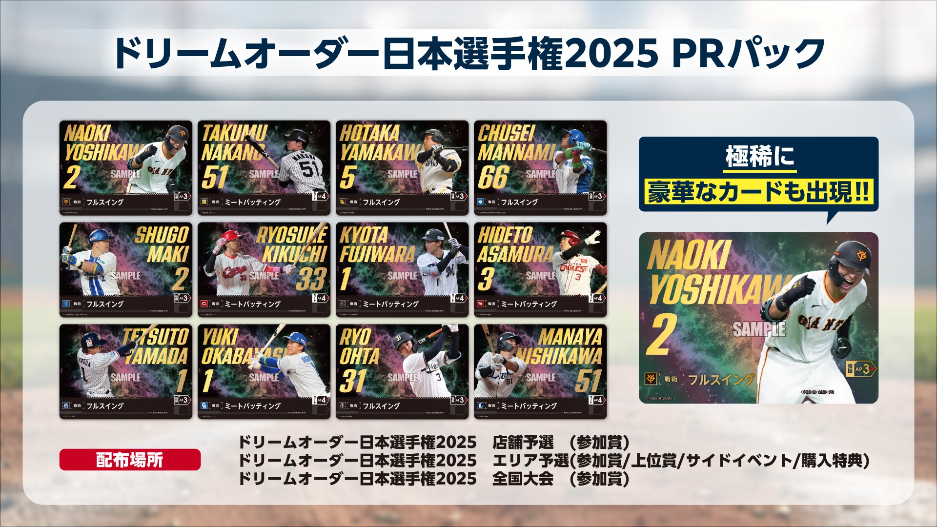 ドリームオーダー カードゲーム祭 PR チームカード