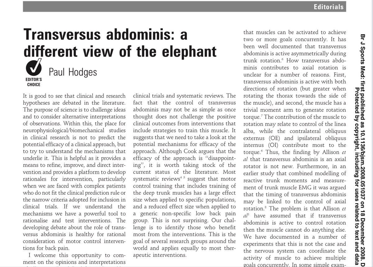 Transversus abdominis: a different view of the elephant bjsm.bmj.com/content/bjspor…