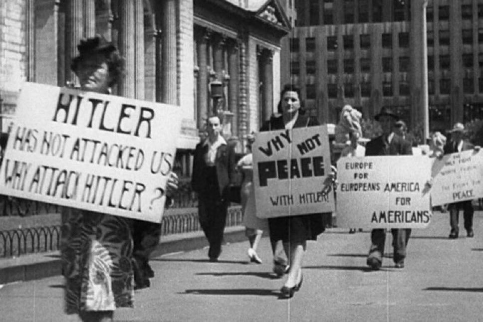 Opposing action against Hitler and the Nazis then - or Iran and the mullahs now - are both calls to appease tyranny, which never ends well. History repeats its harsh lessons when we ignore them.