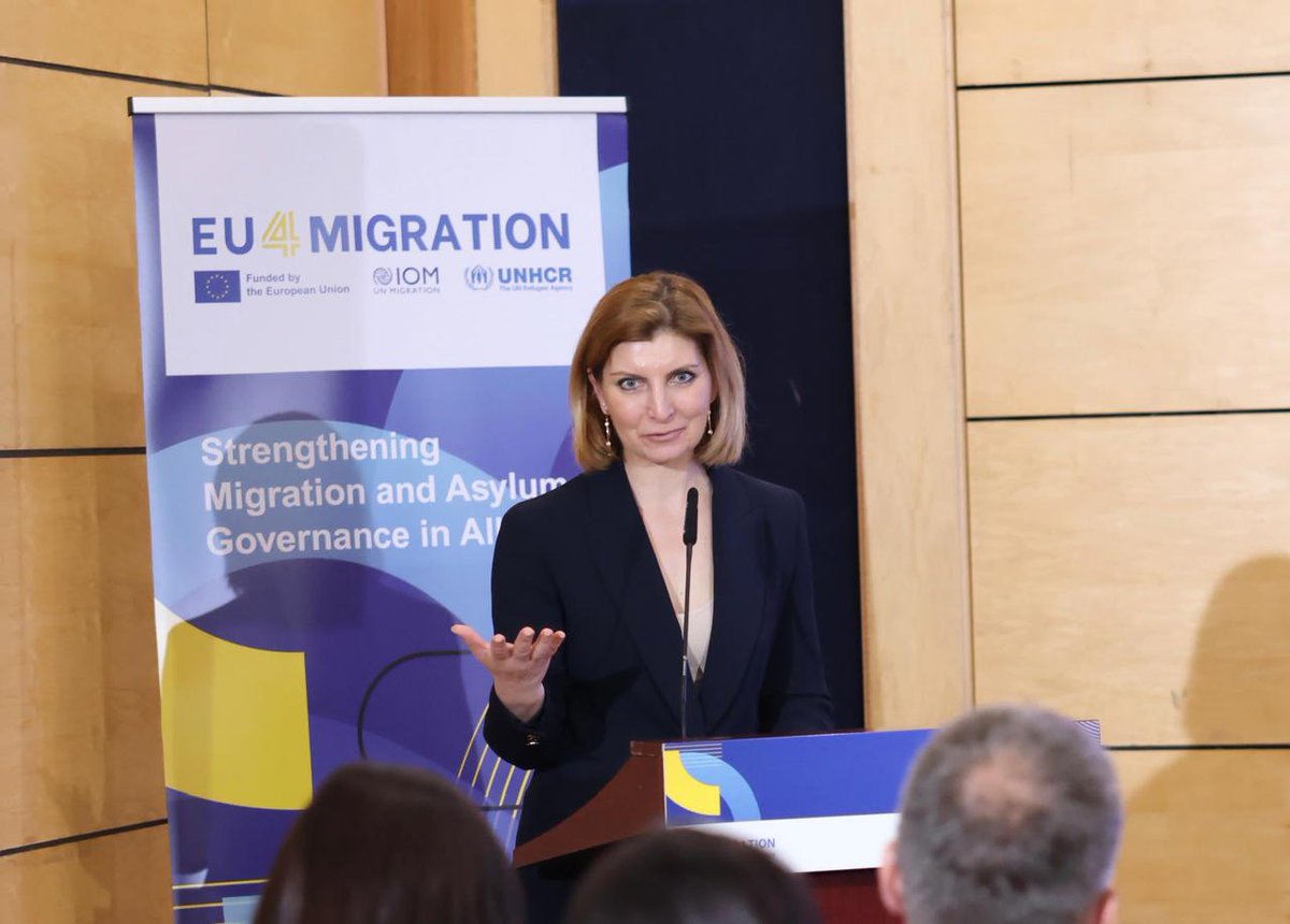 llungarotti's tweet photo. Proud to launch #EU4MIGRATION today in Tirana with @EUinAlbania, @IOMALBANIA & @UNHCRAlbania. An important step to support Albania in its EU accession process and in building inclusive, rights-based migration and asylum systems in line with EU and international standards. https://t.co/OIL8sZkQGz