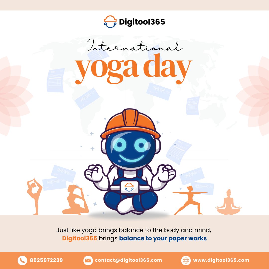 aim2c_official's tweet image. 🧘‍♂️ Happy International Yoga Day from Digitool365 🧘‍♀️

Yoga brings balance to body &amp;amp; mind.

Digitool365 brings balance to your digital workflows.

Let’s commit to calmness, clarity &amp;amp; centered living.

#InternationalYogaDay #YogaDay2025 #Digitool365 #DigitalBalance #WorkLifeHarmony