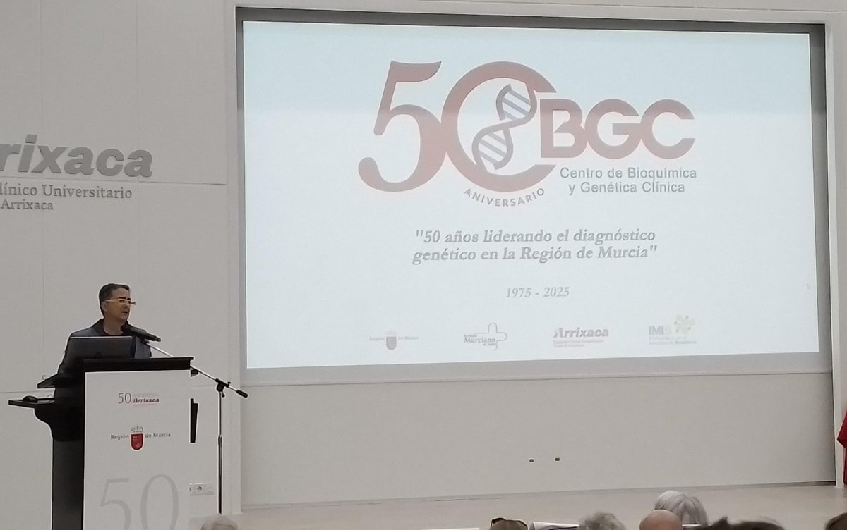 Unidad Cardiopatías Familiares HCUVA (@cardiopatiash) on Twitter photo Felicitaciones al Centro de Bioquimica y Genetica Clinica por estos 50 años de trabajo y profesionalidad. Un referente nacional <a href="/AreaUnoArrixaca/">Área 1 Arrixaca</a> Felicitaciones al Centro de Bioquimica y Genetica Clinica por estos 50 años de trabajo y profesionalidad. Un referente nacional <a href="/AreaUnoArrixaca/">Área 1 Arrixaca</a>