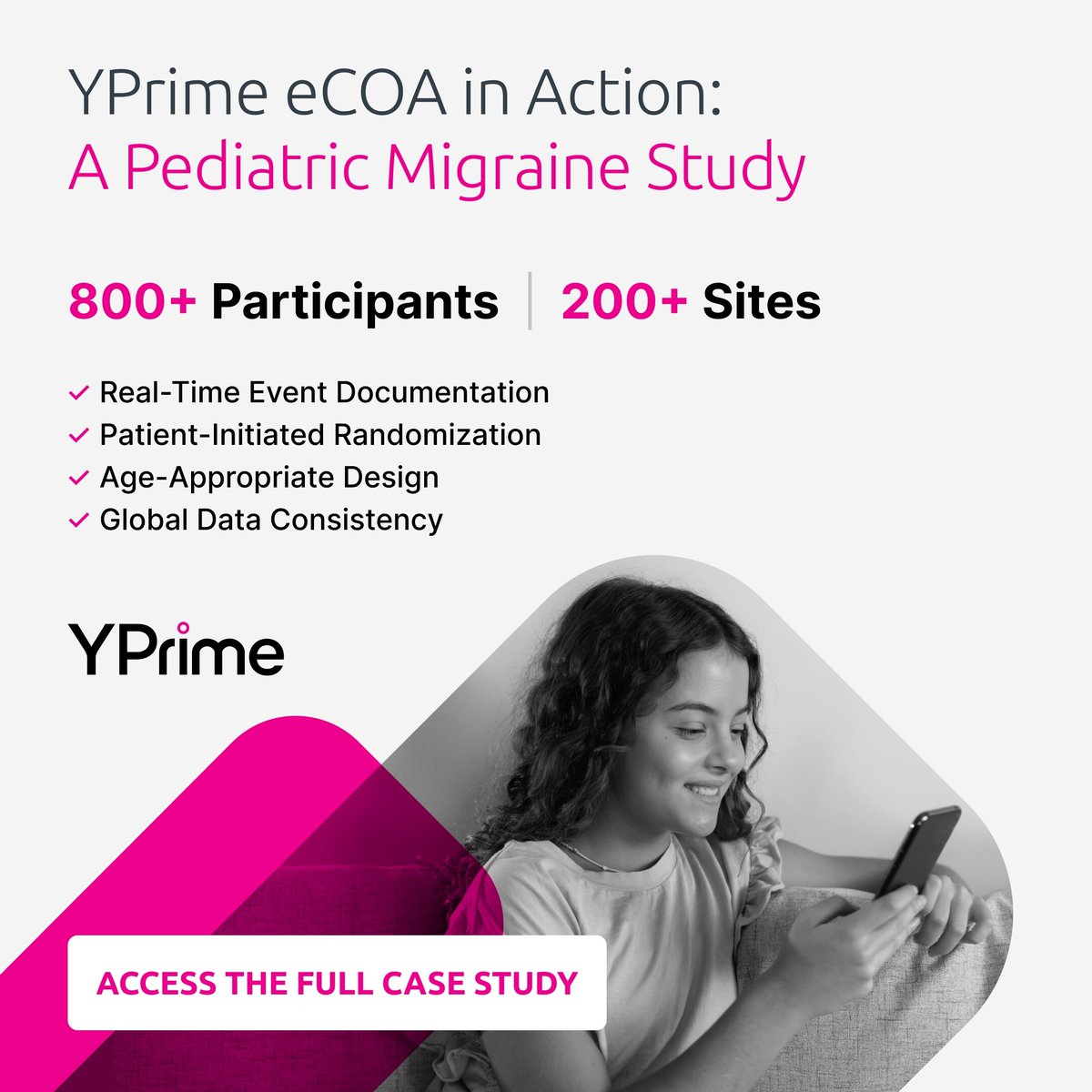 In studies involving children, unpredictability is challenging. Learn how we helped maintain global consistency and drive patient engagement in a pediatric migraine study with our eCOA platform—ultimately reducing dropout rates and accelerating timelines: hubs.ly/Q03sw4qr0