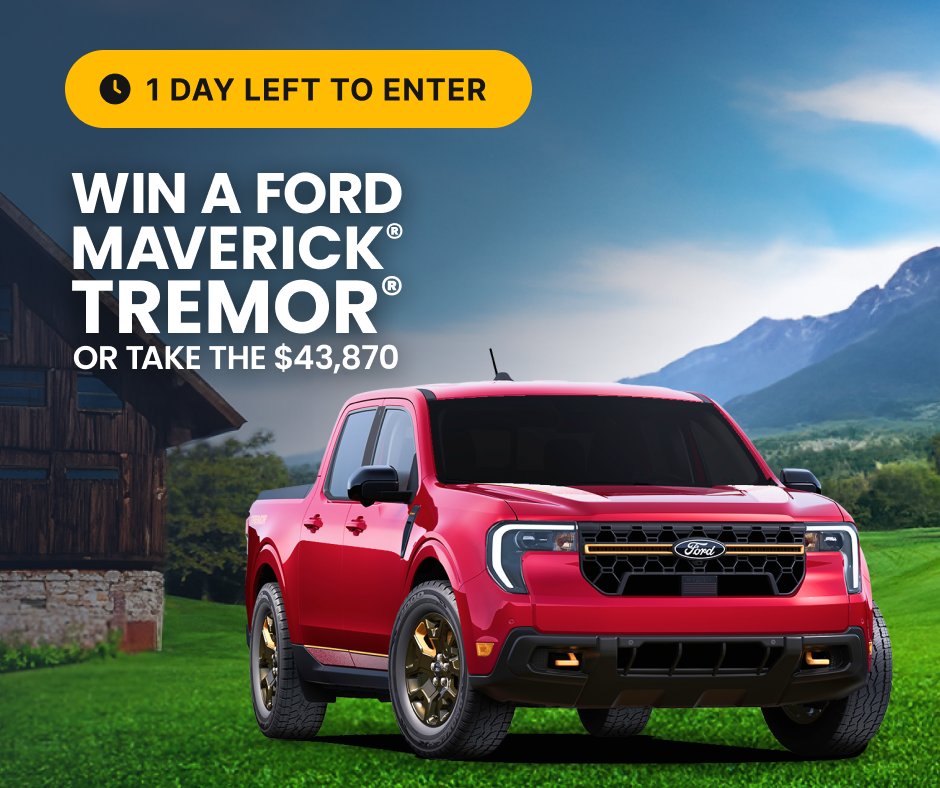 pchdotcom's tweet image. Ready to get some mud on those tires?! 🤗 Here’s how you can help maximize your chances to win today: 

✅ Get 600 Entries In The PCH+ App
✅ Get Tons Of Entries For Redeeming Your Tokens
✅ Get 5 Entries To Win Right Here: bit.ly/3SZOyFA