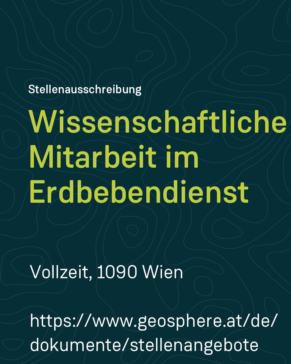 GeoSphere_AT's tweet image. Neue #Stellenausschreibungen: *) Leitung Kompetenzeinheit Gravitative Naturgefahren *) Wissenschaftliche Mitarbeit im Bereich Erdbebendienst. Alle Infos auf geosphere.at/de/ueber-uns/k…