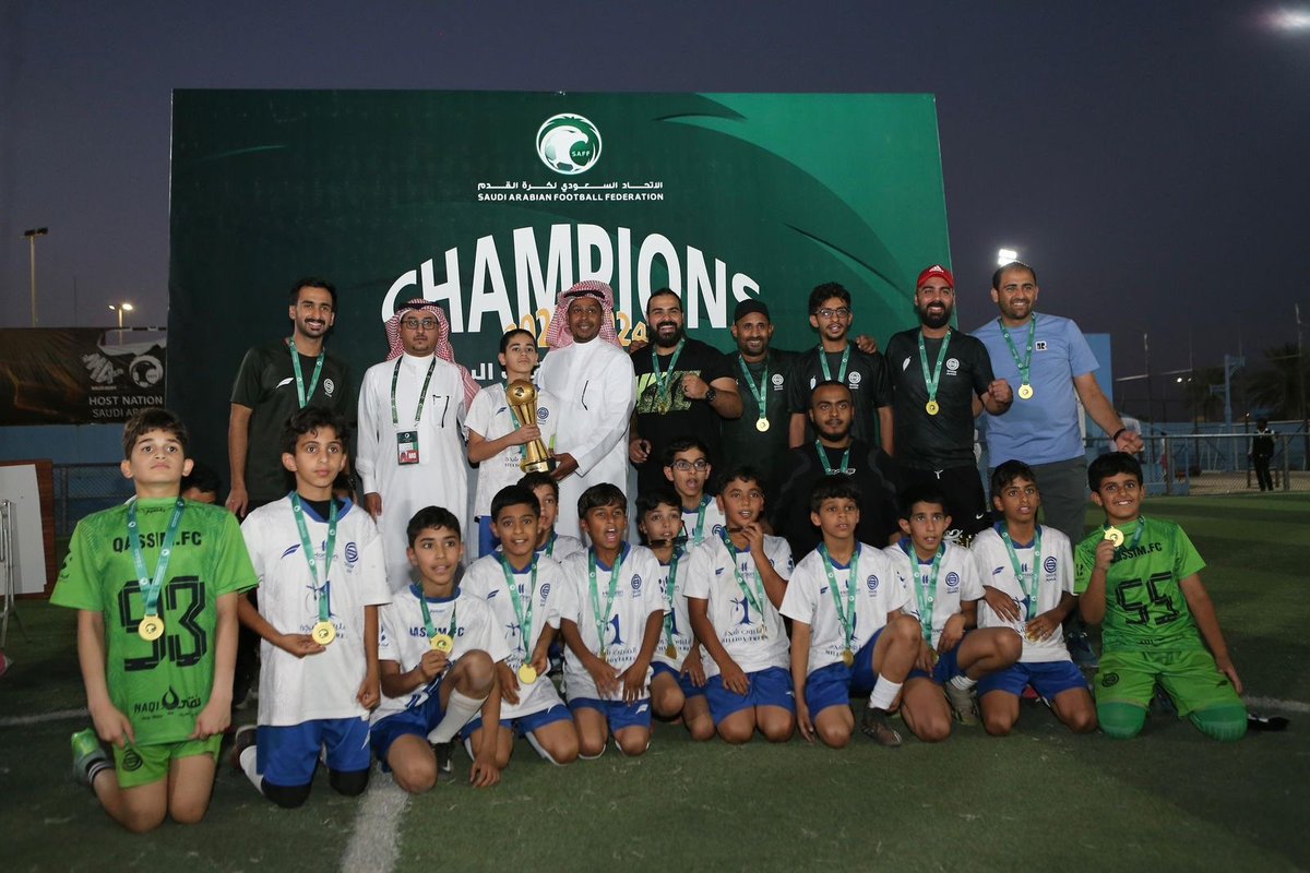 🏆 | اختتام بطولة منطقة القصيم لكرة القدم لفئة البراعم تحت 11 سنة، وتتويج نادي القصيم بالمركز الأول.