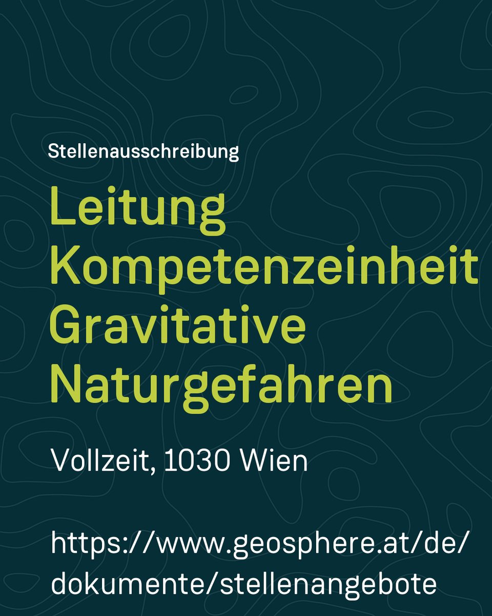 GeoSphere_AT's tweet image. Neue #Stellenausschreibungen: *) Leitung Kompetenzeinheit Gravitative Naturgefahren *) Wissenschaftliche Mitarbeit im Bereich Erdbebendienst. Alle Infos auf geosphere.at/de/ueber-uns/k…