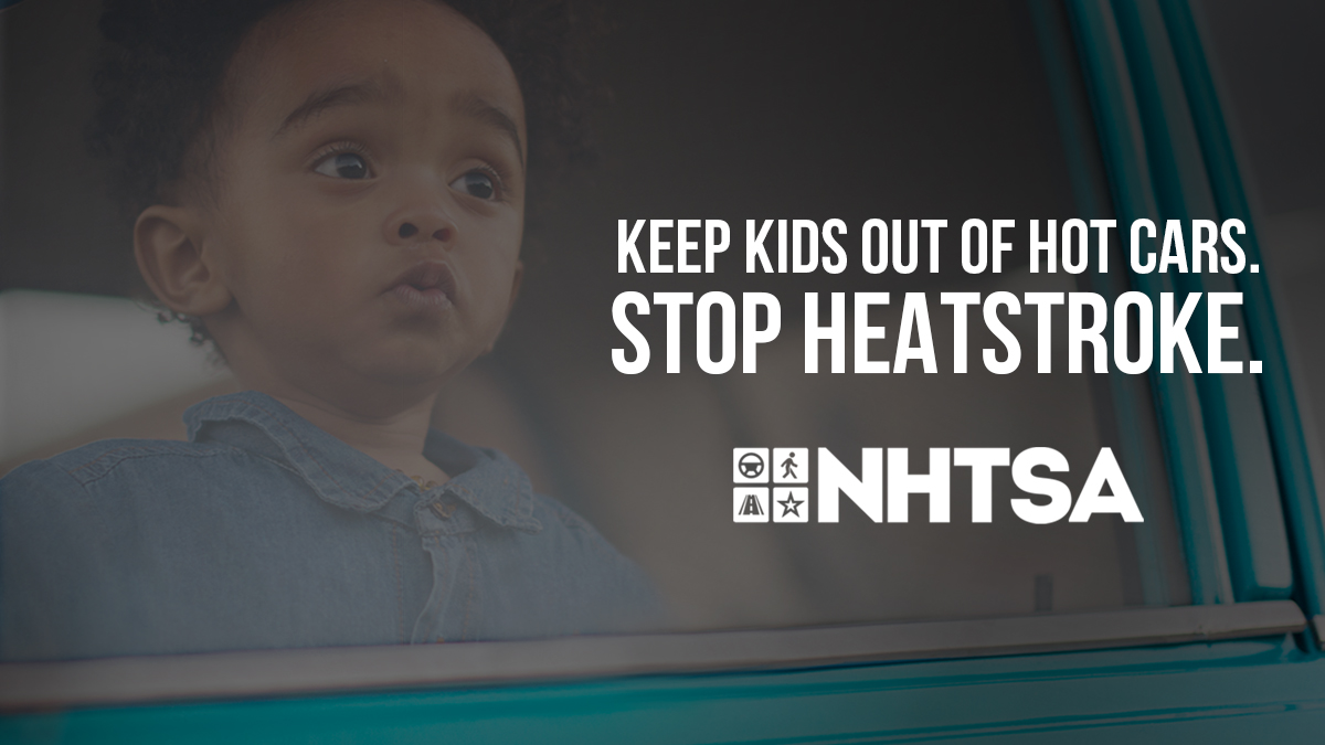 Summer months mean warmer weather and potentially dangerous temperatures. 🌡️ In just 10 minutes the temps inside a car can increase 20°and be deadly to a child. 
#StopLookLock #PreventHotCarDeaths