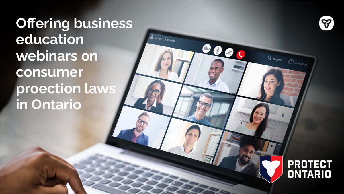 Did you know that Consumer Protection Ontario offers free business education webinars on consumer protection laws in Ontario? These webinars help business owners and operators learn more about their consumer protection obligations. 

To learn more, visit: ontario.ca/page/consumer-…