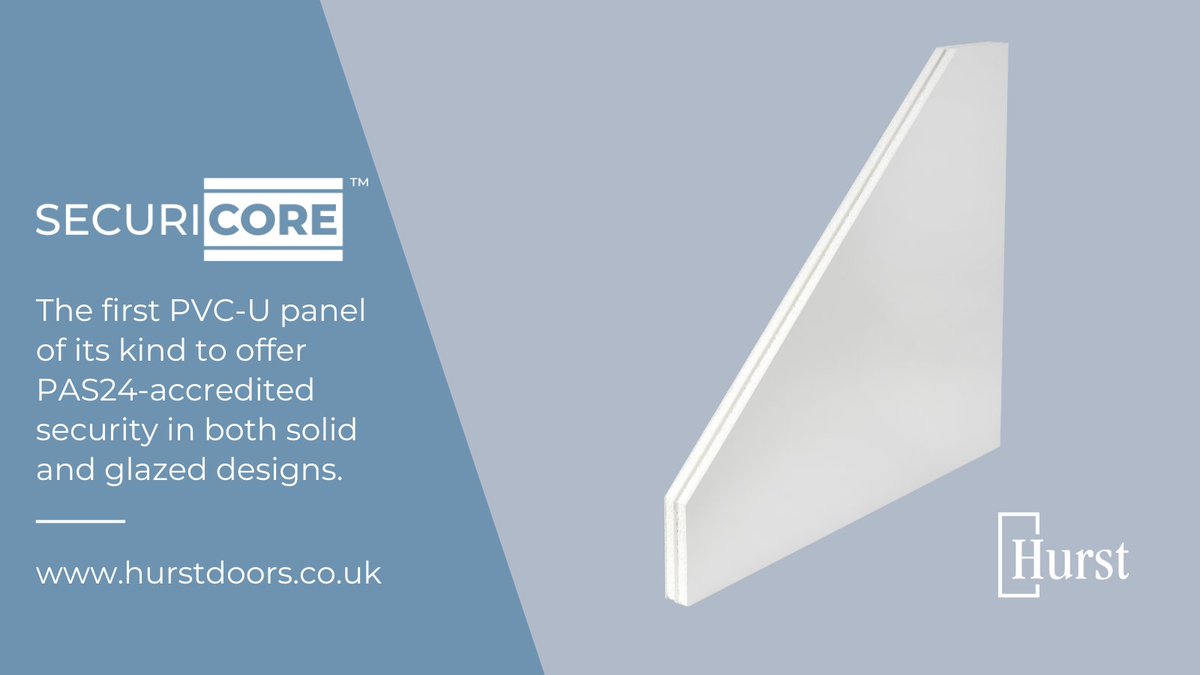 We recently launched Securicore™, a next-generation PVC-U door panel that meets PAS24 standards without sacrificing affordability, thermal performance or aesthetics. 

Securicore™ addresses current and future compliance requirements.

ow.ly/10F450W8mjp