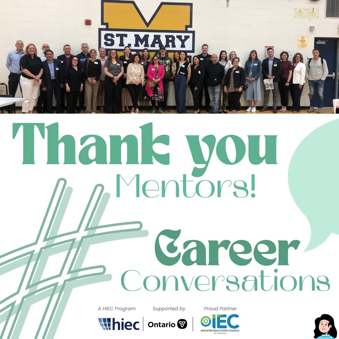Thank you to <a href="/stmacss/">St. Mary Catholic S. S.</a> and the grade 10 students for welcoming these amazing volunteer mentors on Tuesday, June 10th to engage in Career Conversations. We are thankful to the mentors for coming and participating! 💗

<a href="/HaltonIEC/">HIEC</a>
#Ontario #CareerCoaching #InspireYouth