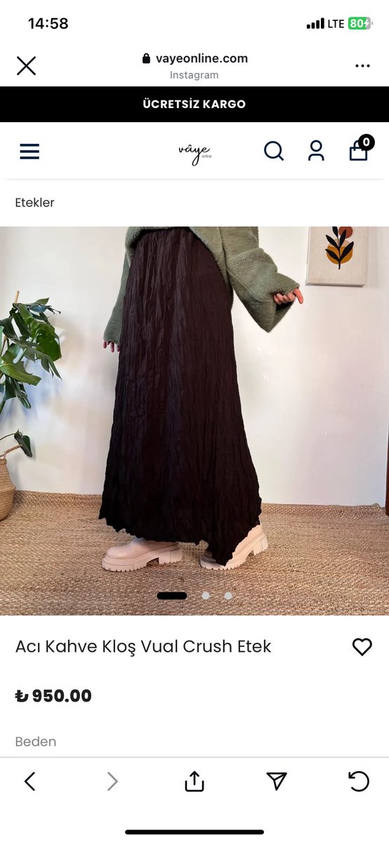 Kızlarrrrr vaye onlinedan <a href="/vayeonline/">VÂYE</a> şu crush etekleri alan var mı güzel duruyo mu lütfen yardım almak çok istiyorum bordosunu ama geliş kargo dönüş kargo bide iade olur mu bilemiyorum tatliş bi sayfaya benziyo ama ben sitelerden hala alışverş yapamıyorum sjdjkffk