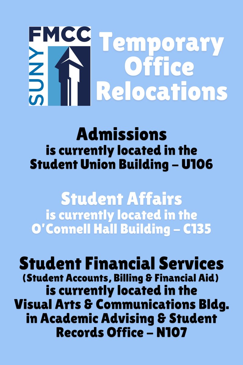 The Student Welcome Center is temporarily closed for renovations. Our staff is still available and working from various locations across campus. If you need assistance, please reach out and we’ll be happy to direct you!