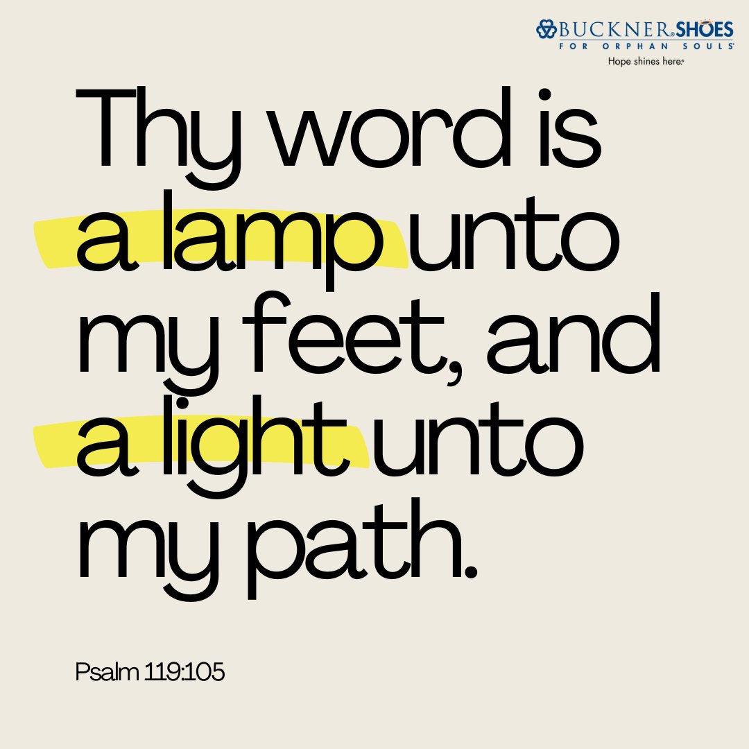 Buckner Shoes for Orphan Souls celebrates that we serve a God who illuminates our path and gives us guidance through all of life's circumstances.