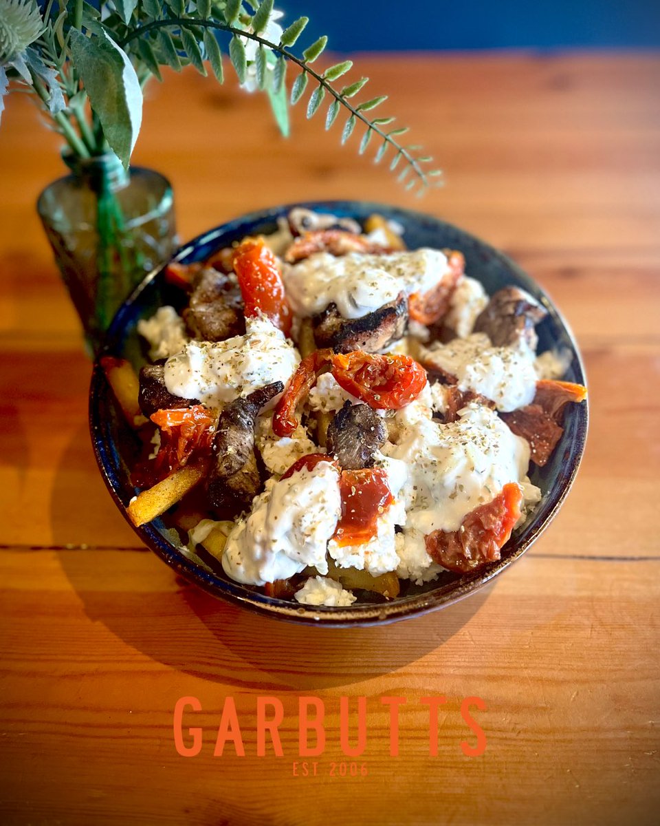 🇬🇷 NEW SPECIAL ALERT🇬🇷  

Launching tomorrow at Garbutts: Greek Loaded Fries🍟✨  
Think chargrilled chicken, crumbled feta, cool tzatziki, a sprinkle of oregano &amp; sun-dried tomatoes — all piled high on golden fries.

It’s summer sunshine in every bite ☀️🌿