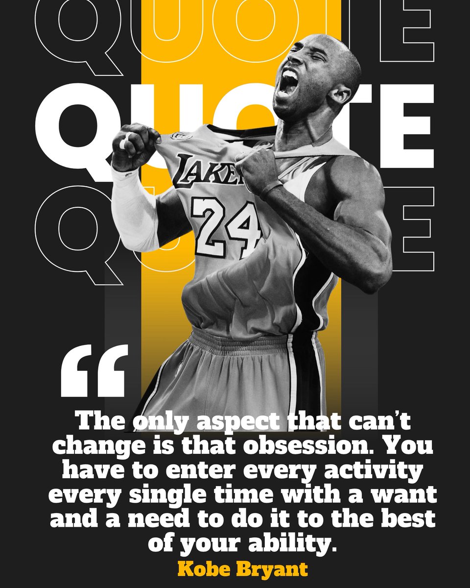 “Channeling the Mamba Mentality! 🏀💪

#qotd #kobebryant #MambaMentality #Inspiration #Excellence #Dedication #Basketball #Mindset #Motivation