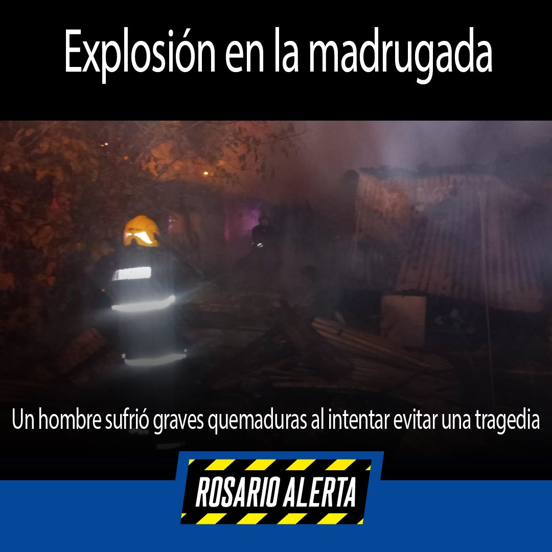 Rosario Alerta (@rosarioalerta) on Twitter photo 🔥 Una garrafa explotó esta madrugada en Rosario. Un hombre resultó con quemaduras y fue derivado al HECA. Intervino el SIES y Bomberos Zapadores.
#Rosario #Incendio #Emergencia #HECA
👉 Leé la nota completa rosarioalerta.com.ar/site/archivos/… a través de <a href="/RosarioAlerta/">Rosario Alerta</a> 🔥 Una garrafa explotó esta madrugada en Rosario. Un hombre resultó con quemaduras y fue derivado al HECA. Intervino el SIES y Bomberos Zapadores.
#Rosario #Incendio #Emergencia #HECA
👉 Leé la nota completa rosarioalerta.com.ar/site/archivos/… a través de <a href="/RosarioAlerta/">Rosario Alerta</a>