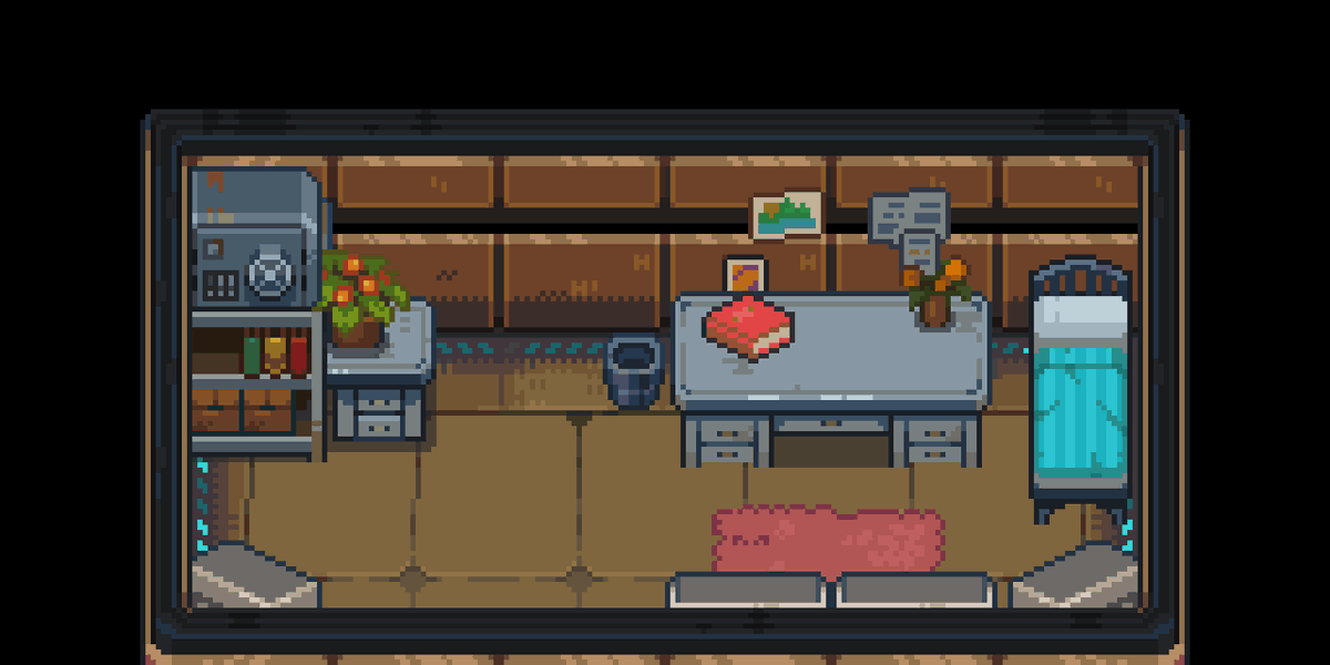 SaaaDGames's tweet image. #screenshotsaturday #pixelart Cozy room, huh? @Gushna1 @arthur_vista