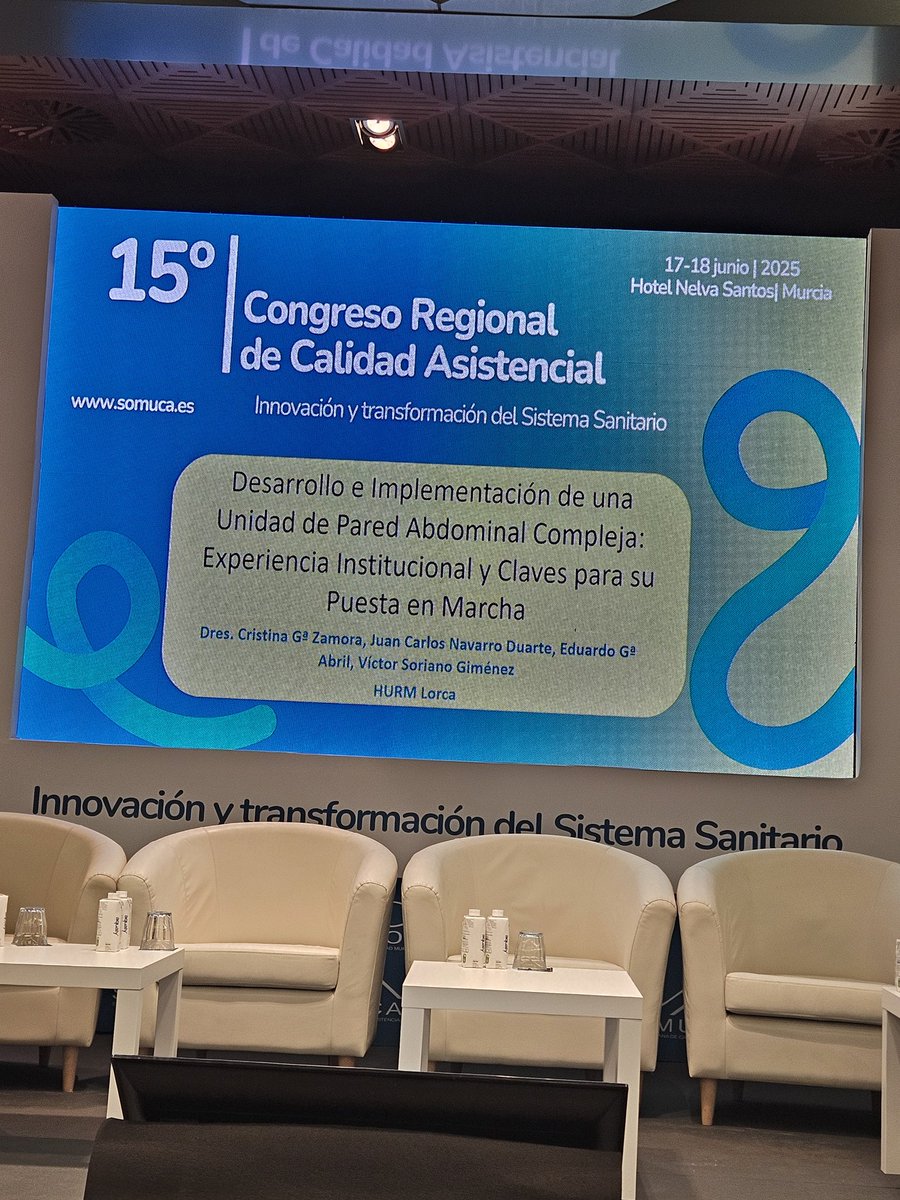 💬 Intervención en la Mesa de Experiencias Regionales 2 del 15º Congreso <a href="/calidadmurcia/">SOMUCA</a> Desarrollo e Implementación de Unidad de Pared Abdominal Compleja: Experiencia Institucional 👏 Dra. Cristina Gª Zamora y equipo CGD. Visión, innovación y trabajo multidisciplinar 📸👇