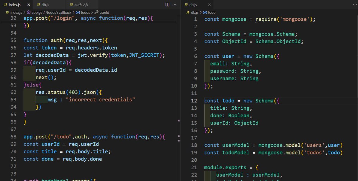 Sakshi50038's tweet image. Started learning MongoDB as part of my full-stack journey! Built user authentication, JWT-based login, and created & fetched todos using Mongoose. Excited to explore more of the database world!
#MongoDB #FullStackLearning #BackendDevelopment #NodeJS #webdevelopment #tech #code