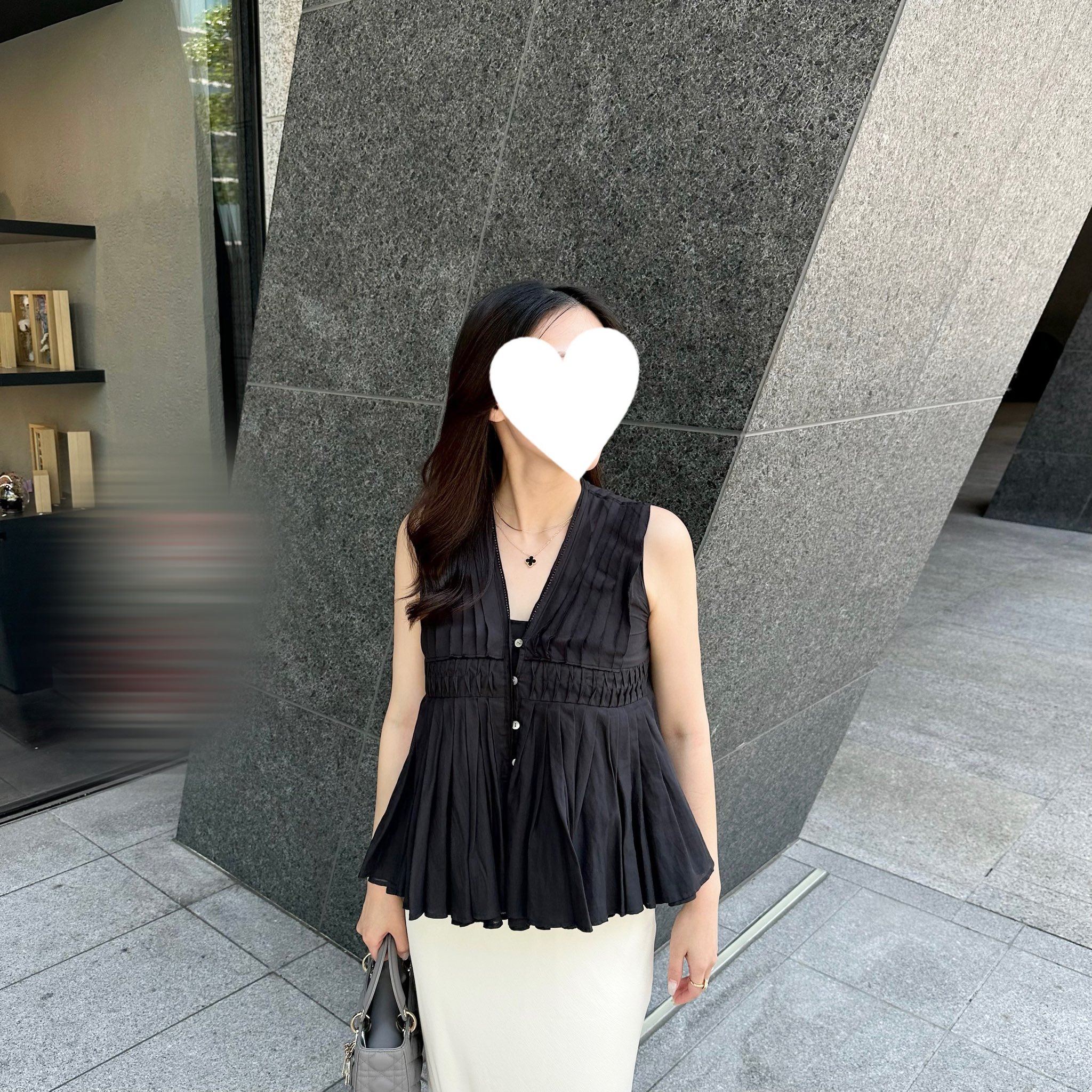 トップス laubeblanc Cotton Tiered Volume Blouse Cotton Tiered Volume Blouse – L'AUBE BLANC
