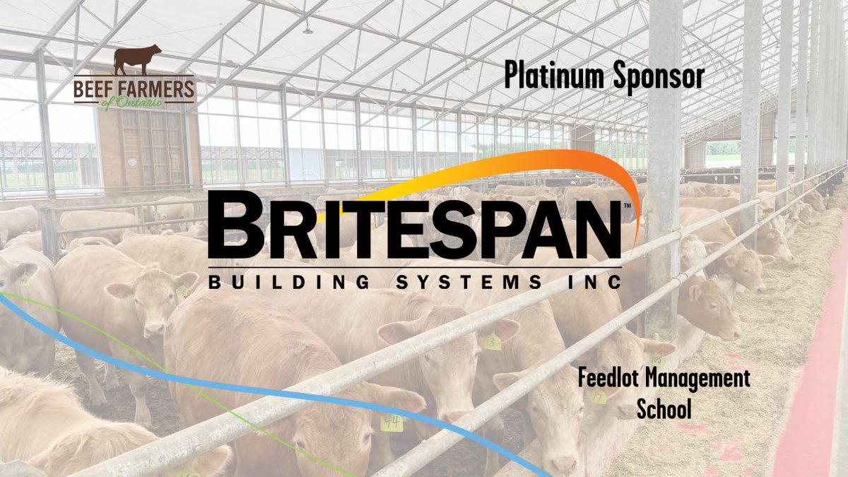 We are kicking off our Feedlot Management School today with a great tour of a <a href="/BRITESPAN/">Britespan Fabric Buildings</a> barn. Thanks Britespan for your continued support of the Ontario beef industry.