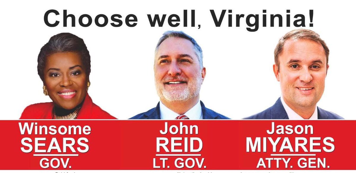The GOP ticket is ready to lead. 

I thank you for the amazing grass roots support all across Virginia. 

Virginians are tired of the radical Trans ideology thats hurting kids, high taxes and the never ending car taxes, and government red tape making new housing and development