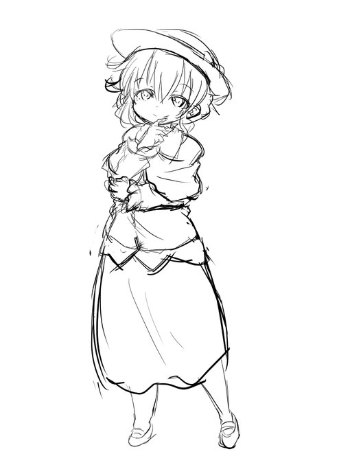 自分の描いてる一次創作を徹底して楽しもう! ってスタンスでちょとミニカード作ってみようかと思って今描いてるマンガのキャラのカード用の絵を ザクザク描いてたけどテキトーに描いた割に思ったより可愛く描けたので上げてみる 