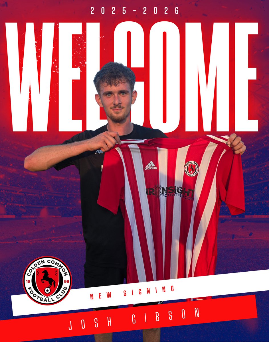 Colden Common FC (@coldencommonfc) on Twitter photo ๐จ NEW SIGNING ๐จ
Welcome Josh Gibson to the Stallions.
Josh joins us from <a href="/WessexLeague/">Velocity Wessex League</a> side <a href="/Romseytownfc1/">Romsey Town Football Club</a>.
Josh has close to 100 wessex league appearances already and joins after impressing during pre-season.
#upthestallions ๐จ NEW SIGNING ๐จ
Welcome Josh Gibson to the Stallions.
Josh joins us from <a href="/WessexLeague/">Velocity Wessex League</a> side <a href="/Romseytownfc1/">Romsey Town Football Club</a>.
Josh has close to 100 wessex league appearances already and joins after impressing during pre-season.
#upthestallions